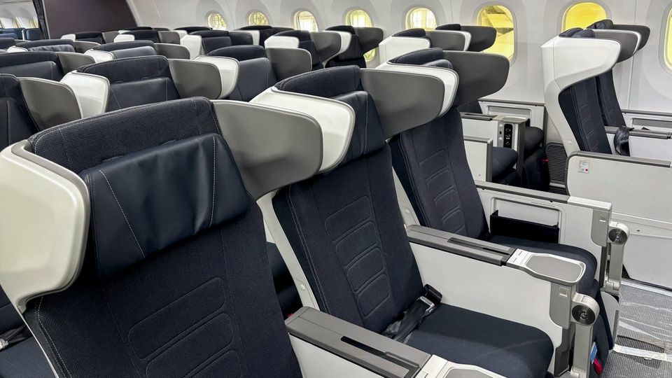 BA's latest 787-9 World Traveller Plus premium economy seat.