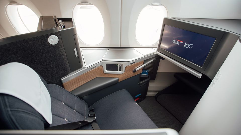 British Airways' Club Suite business class.