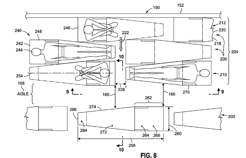 Despite the crowded layout, Boeing says these will all be flatbed seats.