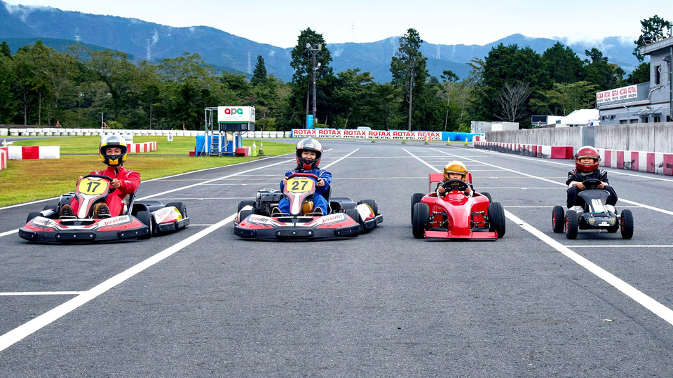Kids of all ages can rent go-karts.