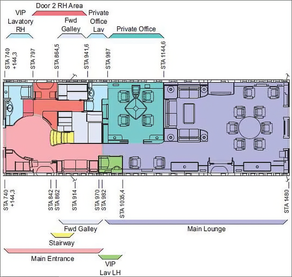 The floorpan of Trump's new Air Force One 747.. AMAC Aerospace