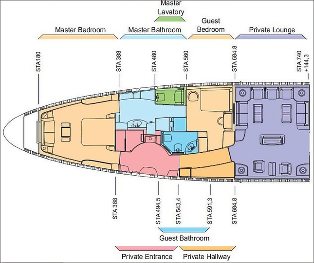 The floorpan of Trump's new Air Force One 747.. AMAC Aerospace