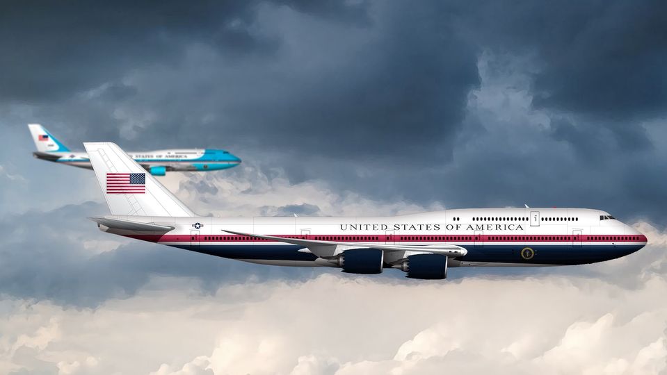Trump's original Air Force One scheme.