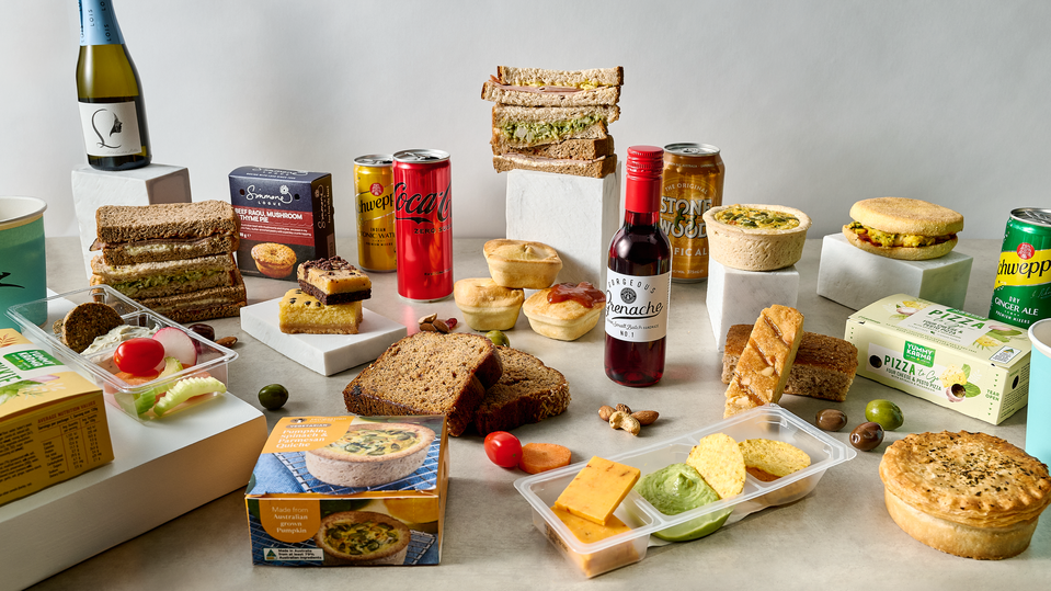 Some dishes from Qantas' new domestic economy class menu.