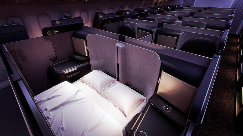 Korean Air's new Prestige Suites 2.0 business class.