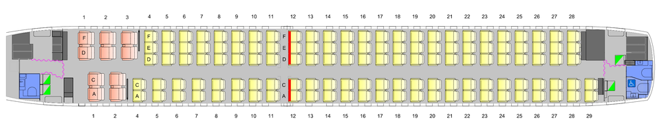 The Qantas A220 seatmap.