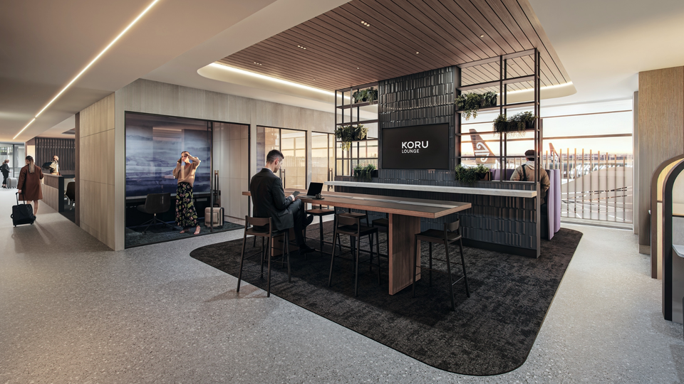 Inside Auckland's new-look international Koru Lounge.