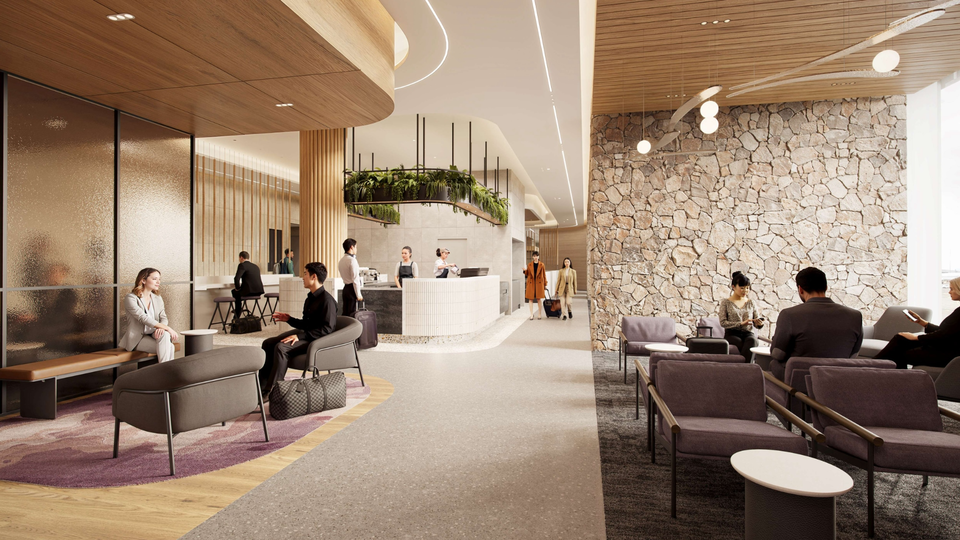 Inside Auckland's new-look international Koru Lounge.