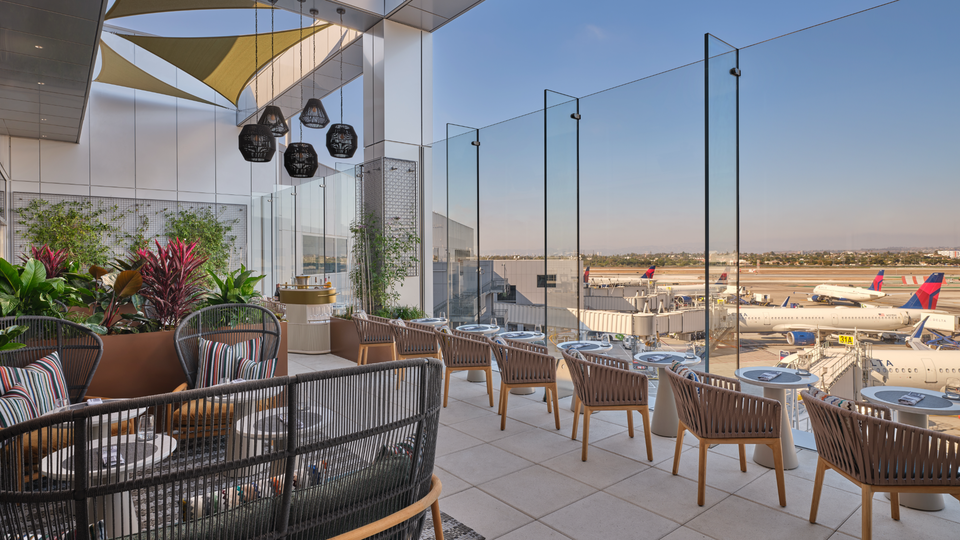 The exclusive Delta One Lounge at LAX.