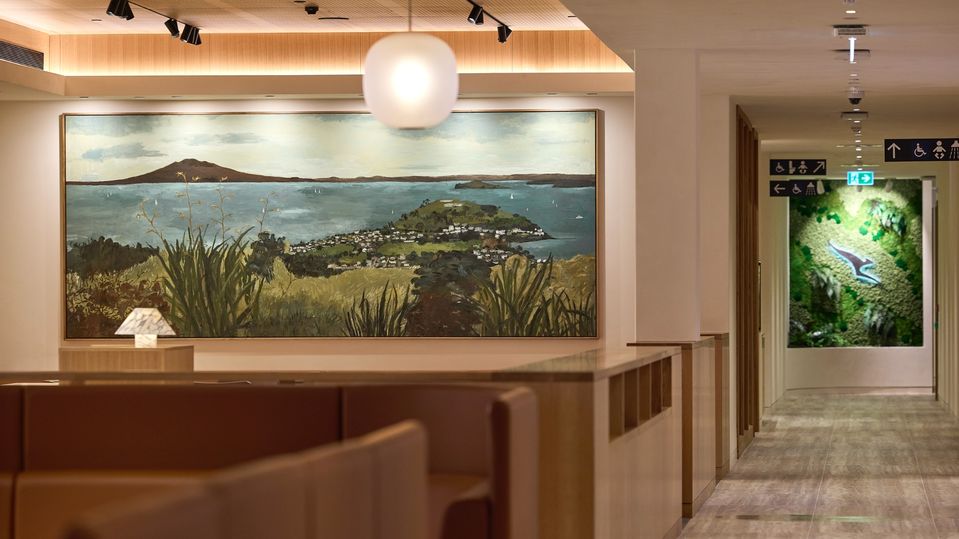 Qantas' new Auckland lounge.