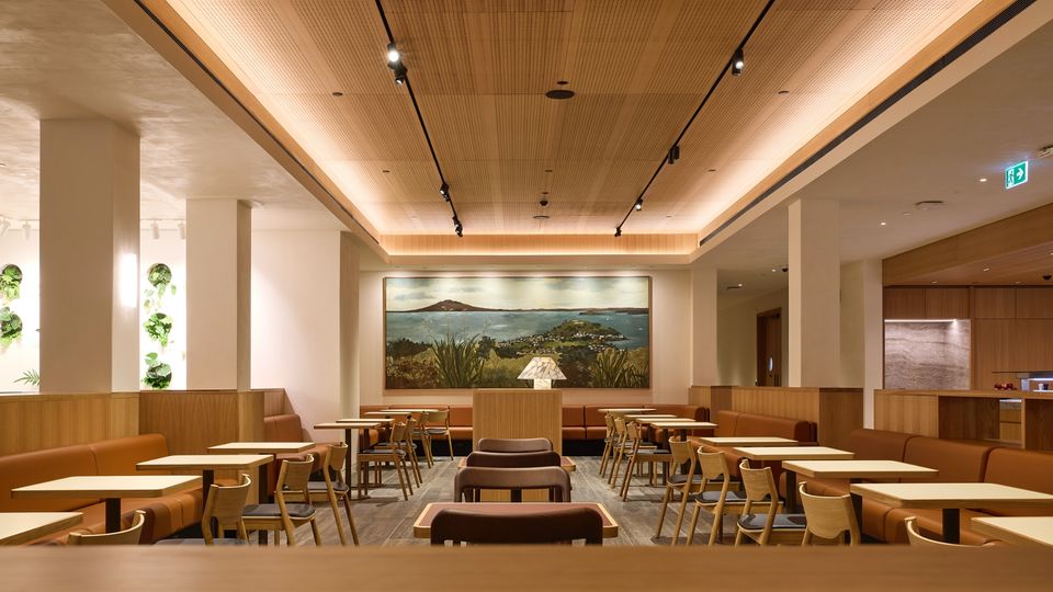 Qantas' new Auckland lounge.