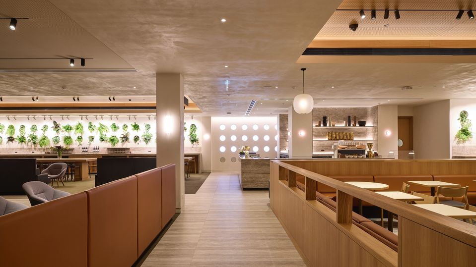 Qantas' new Auckland lounge.