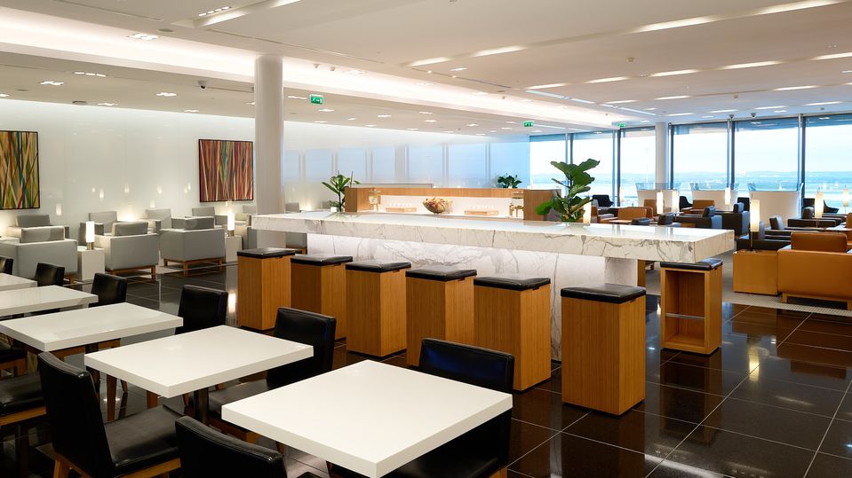 Cathay Pacific's Paris CDG lounge.