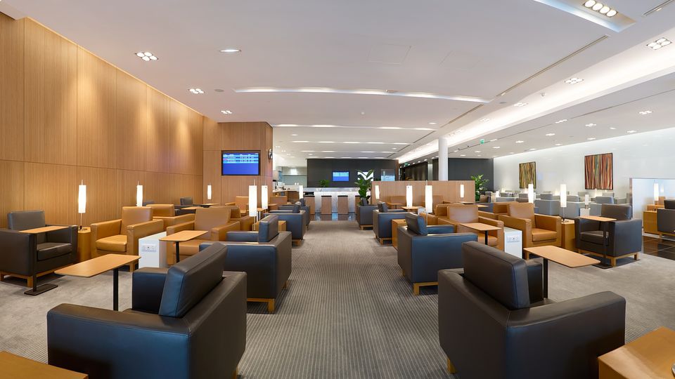 Cathay Pacific's Paris CDG lounge.