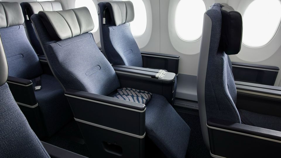 Finnair's A350 premium economy.