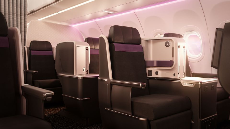 Thai Airways' A321neo business class.