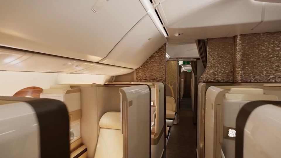 Emirates' new 777X business class.