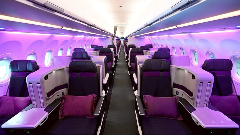 Thai Airways' A321neo business class.