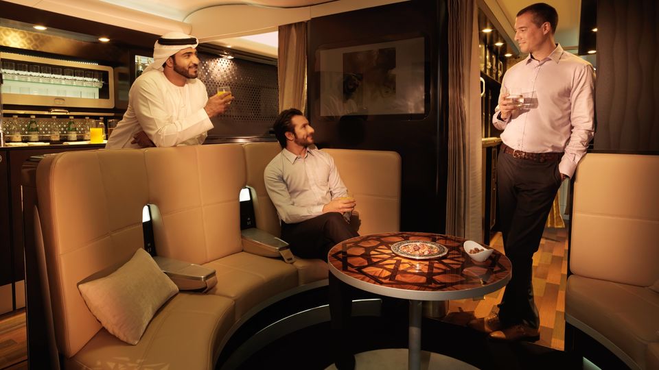 Etihad's A380 Lobby.