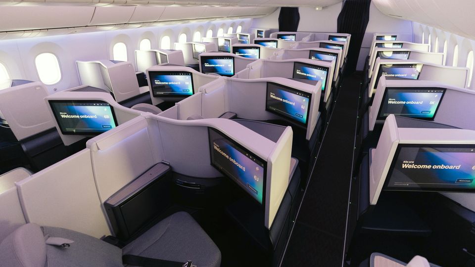 Air New Zealand's new 787 business class is headed for New York.