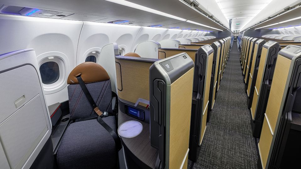 American Airlines' Aurora-based A321XLR Flagship Suite.