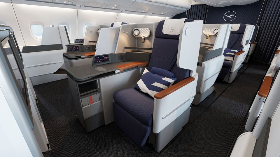 Lufthansa's new A380 business class.