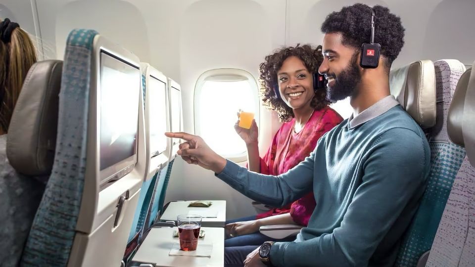 Emirates' concept economy seat retains the same seat width and pitch, but is taller than today's designs.