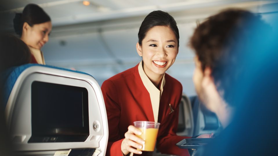 Expect the same smile, but much bigger and brighter seatback screens.