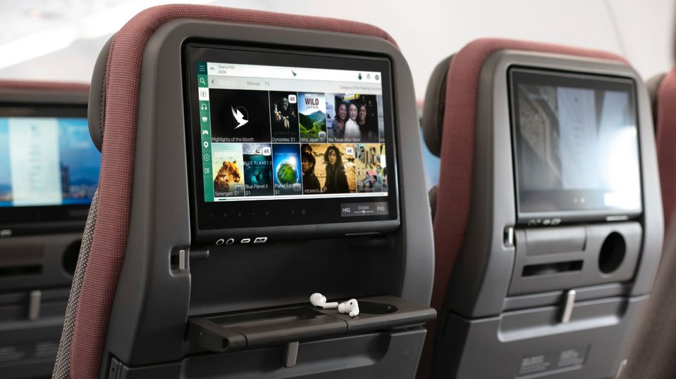 Cathay's new A330 economy seat will inherit the high-tech features of its A321neo sibling.