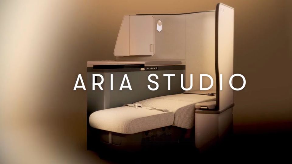 The first A330 with Aria Studio business class is due by the end of 2026.