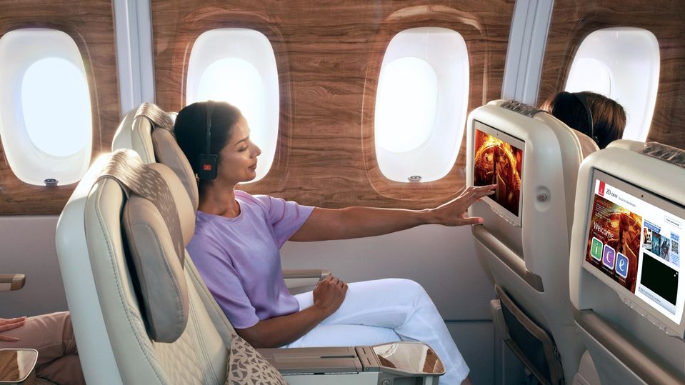 You can't possibly get bored with Emirates' inflight entertainment system.