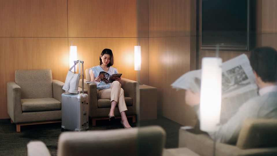 It was rare to see Cathay's Hong Kong arrivals lounge this uncrowded.