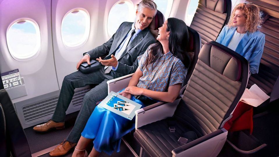 Economy X delivers up to 40% more legroom than regular economy seats.
