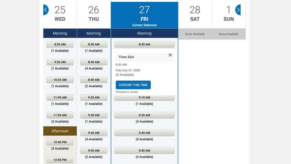 How to schedule your US Global Entry interview in Sydney.