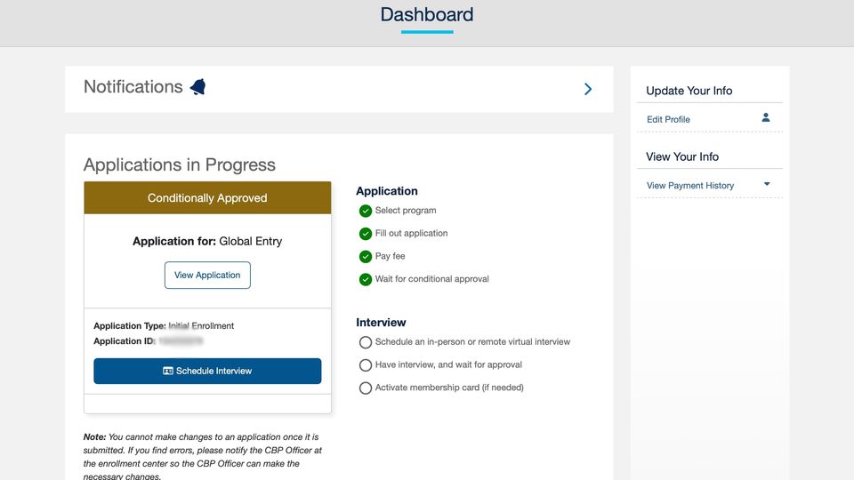 How to schedule your US Global Entry interview in Sydney.