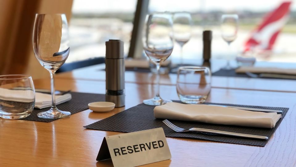 Some Qantas lounges also reserve tables for high-tier frequent flyers.