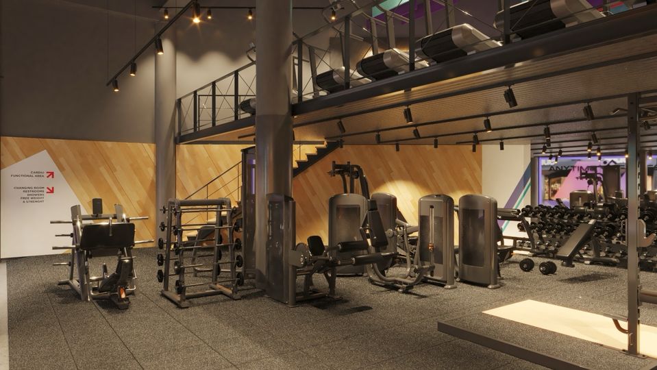 Sydney Airport's Anytime Fitness gym.