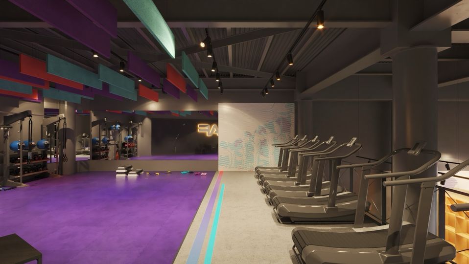 Sydney Airport's Anytime Fitness gym.