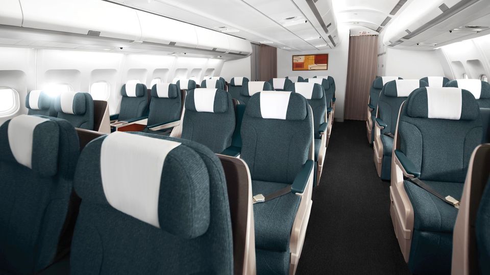 Cathay's 2013 regional business class.