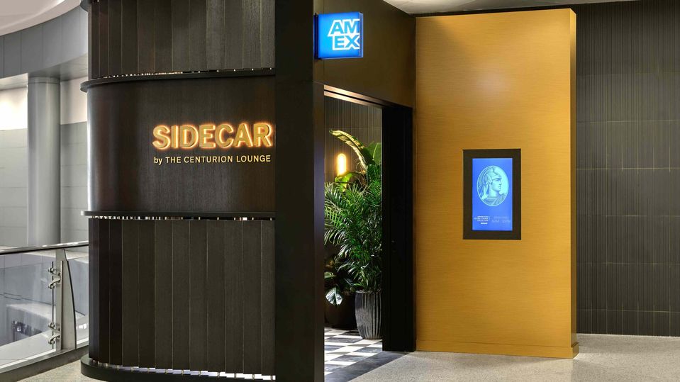 American Express' new Sidecar lounge at Las Vegas.