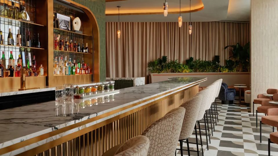 American Express' new Sidecar lounge at Las Vegas.