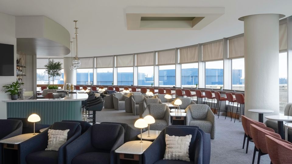 British Airways' Seattle lounge.