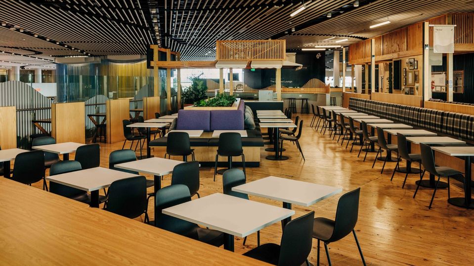 Air New Zealand's temporary The Lookout Lounge.