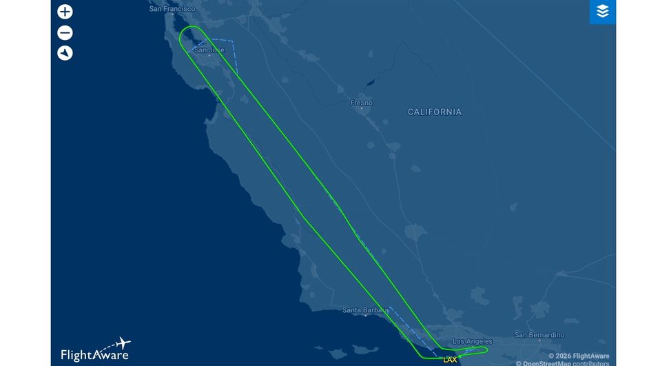 This two-hour 'flight to nowhere' gave plenty of time for a Starlink stress-test.