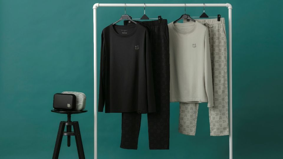 Maison Kitsuné amenities add Parisian flair to the EVA Air Royal Laurel Business Class experience.