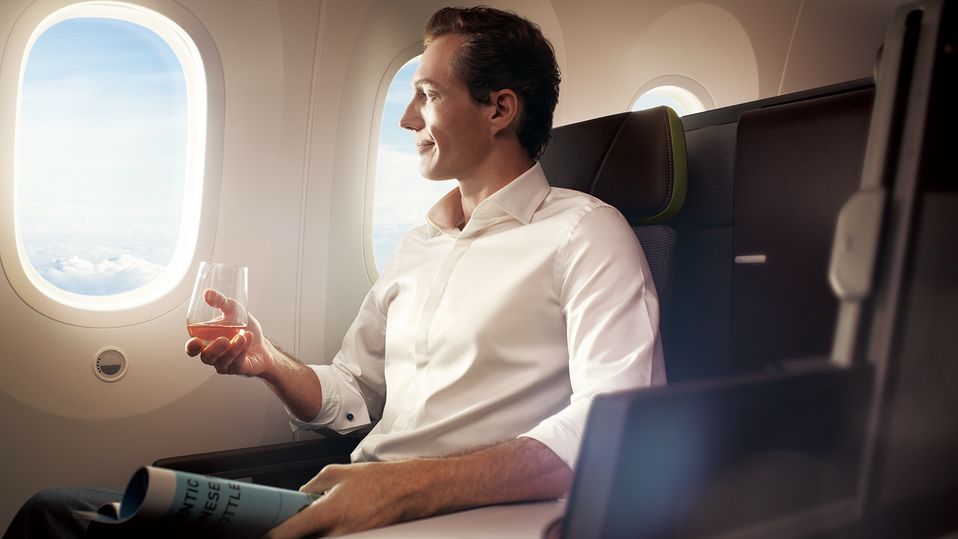 Relax in EVA Air's 787 Royal Laurel Business Class.