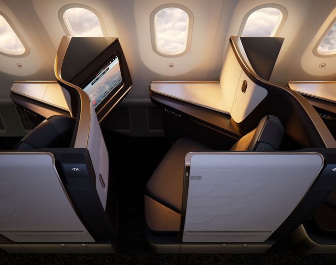 Air Canada's new Signature Suites with doors