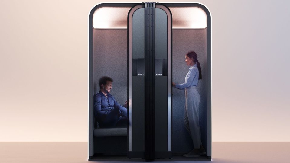 Boeing's 'digital phone booth' concept.