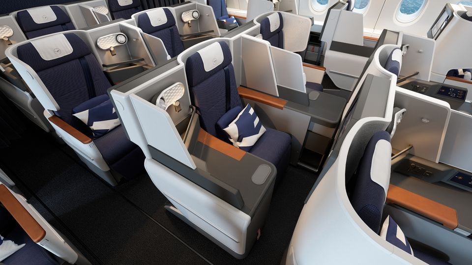 Lufthansa's new A380 business class.