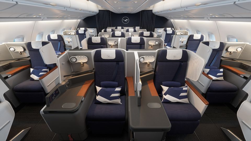 Lufthansa's new A380 business class.